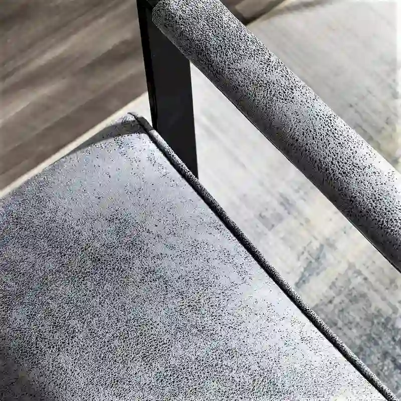 US Pride Furniture Hosam 25.4 PU/Microfiber Upholstery Metal Arms Chair