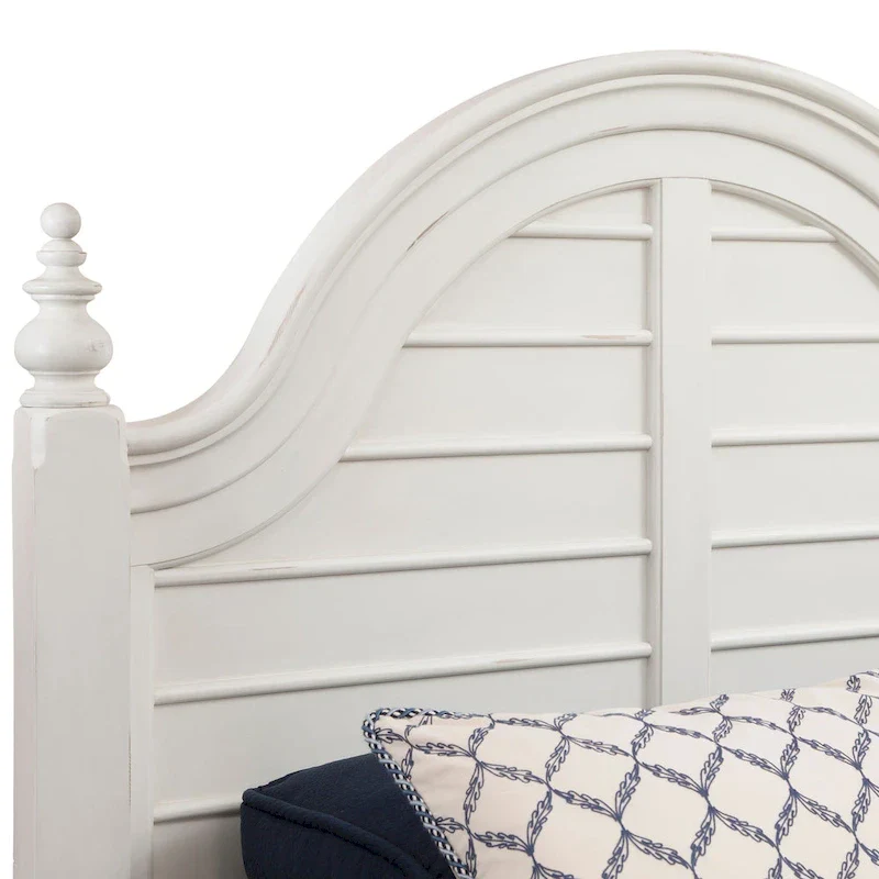 Roanoke Dove White Panel Bed