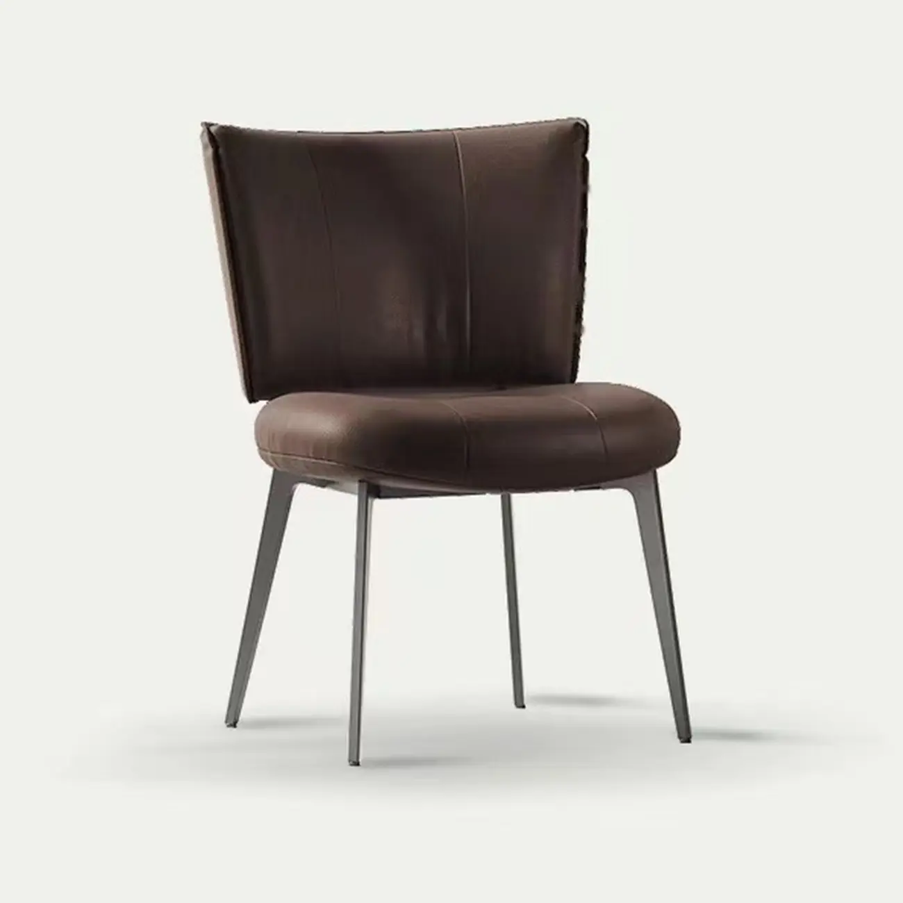 Urban Chic Curved Back Upholstered Trufted Dining Chairs