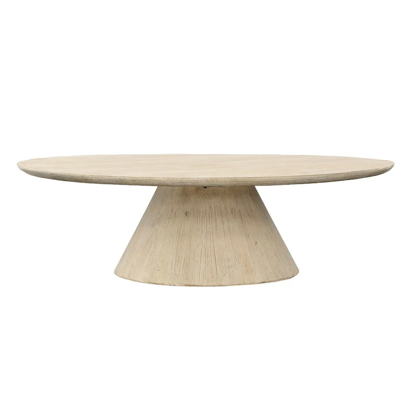 Square Reclaimed Pine Coffee Table – Off-White Warm Wash Finish (50