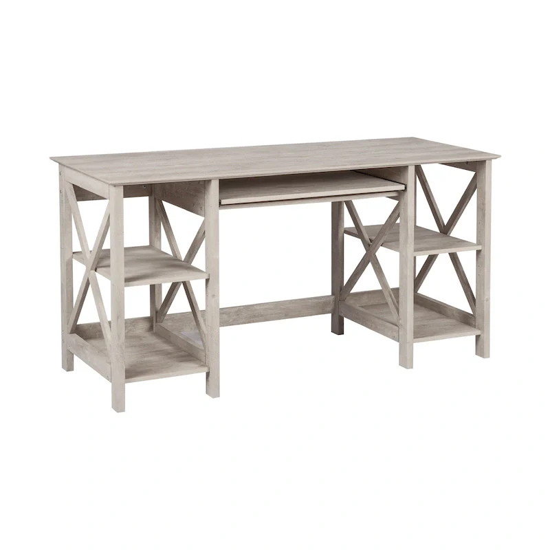 Honduras 58 Transitional Open Shelves Writing Desk