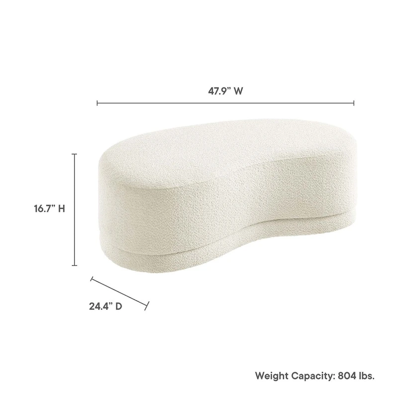 Nimbus 48 Upholstered Ottoman Bench