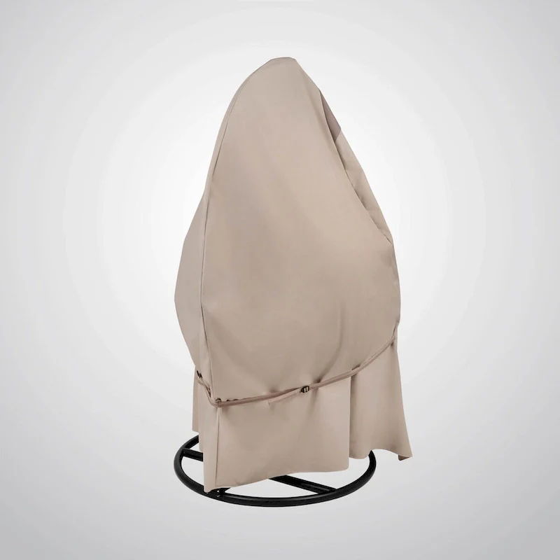 Modern Leisure Monterey Patio Egg Chair Cover, 45 L X 42 W X 75 H, Beige - 45  x 42  x 75