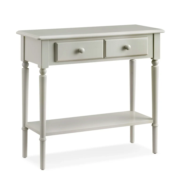 Black/Brown/Multi Narrow Hall Console Table with Drawer and Shelf