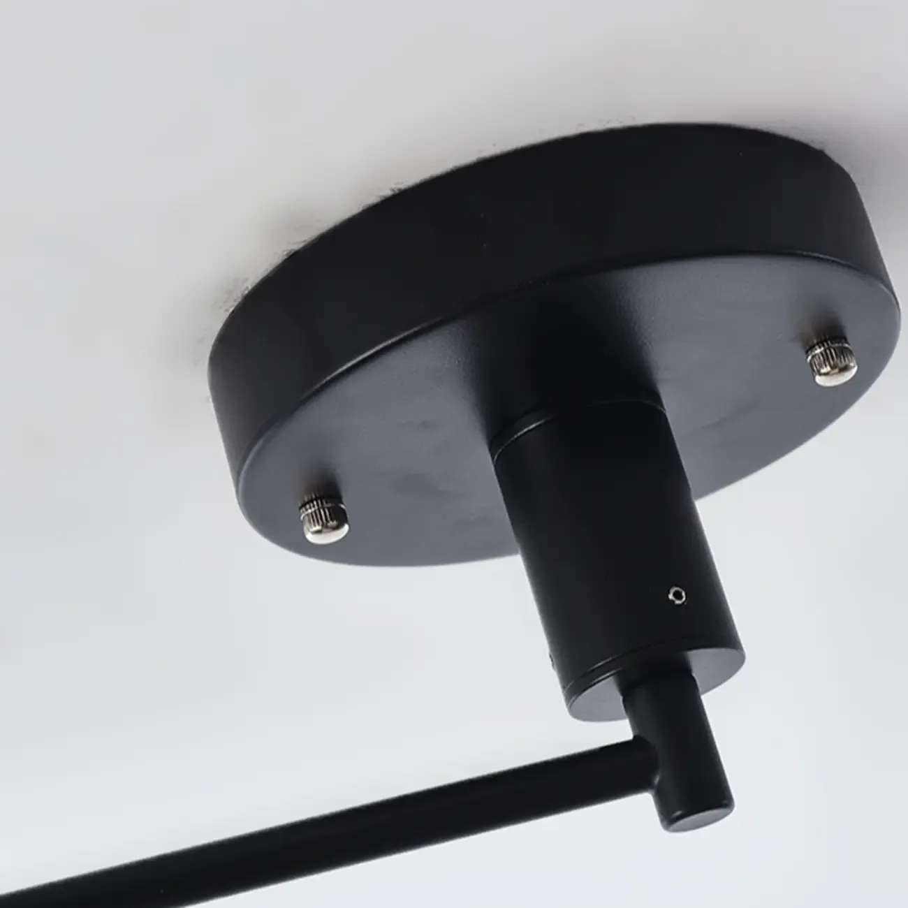 Modern Flexible Round Pendant Light in Solid Wood and Metal