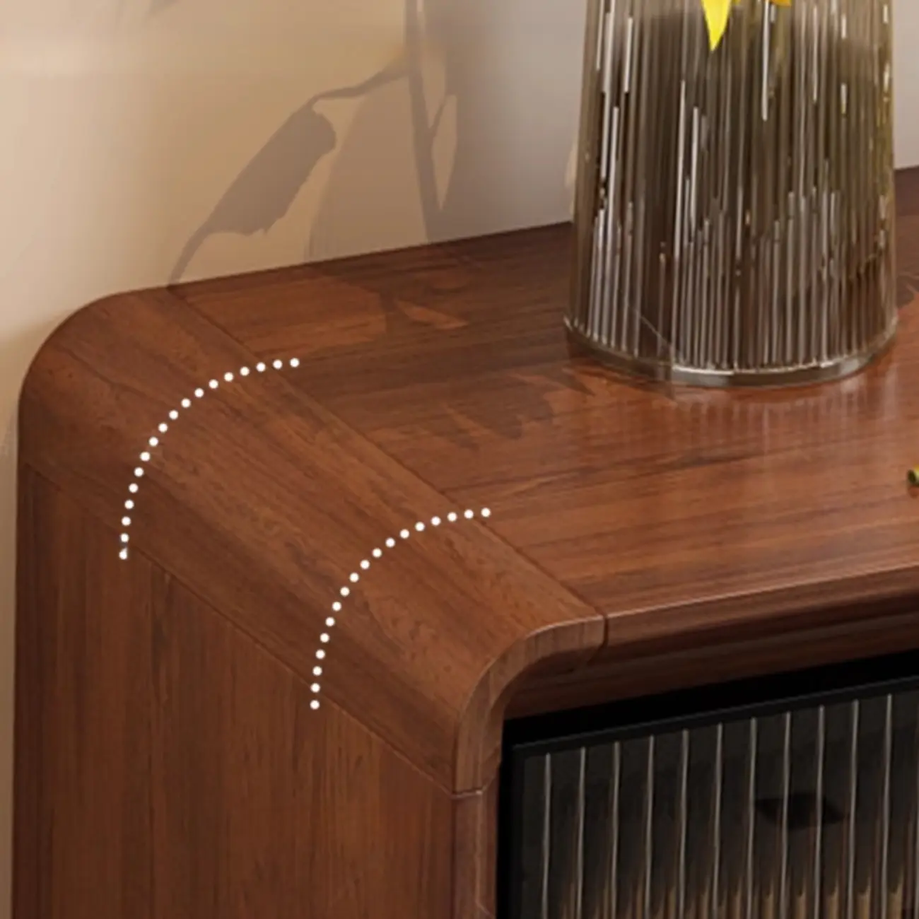 Casual Espresso Wood Sideboard with Drawers