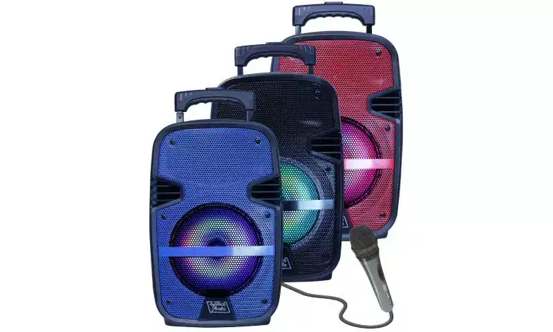 TOPTECH SPIKE-8 Portable Bluetooth Speaker with Disco Ball & Wired Mic