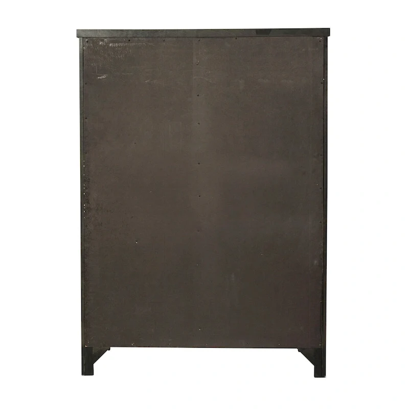 Grey Finish Sliding Door Chest for 1 – Rock Beaten Style