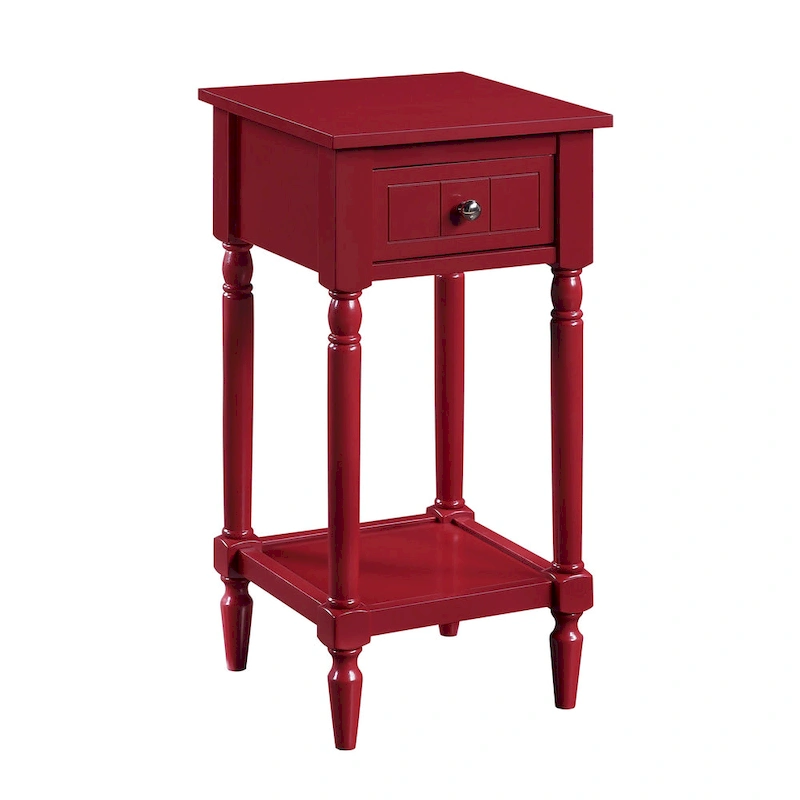 Convenience Concepts French Country Khloe 1 Drawer Accent Table with Shelf