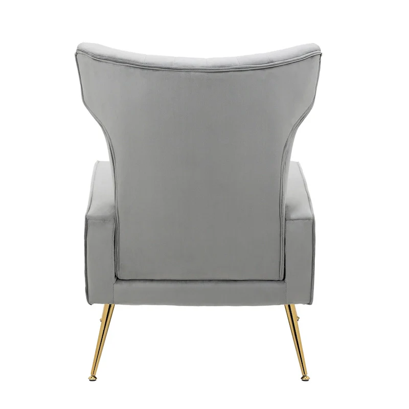 Upholstered Wingback Accent Chair - 26.4 W x 37.8 H x 32.6 D