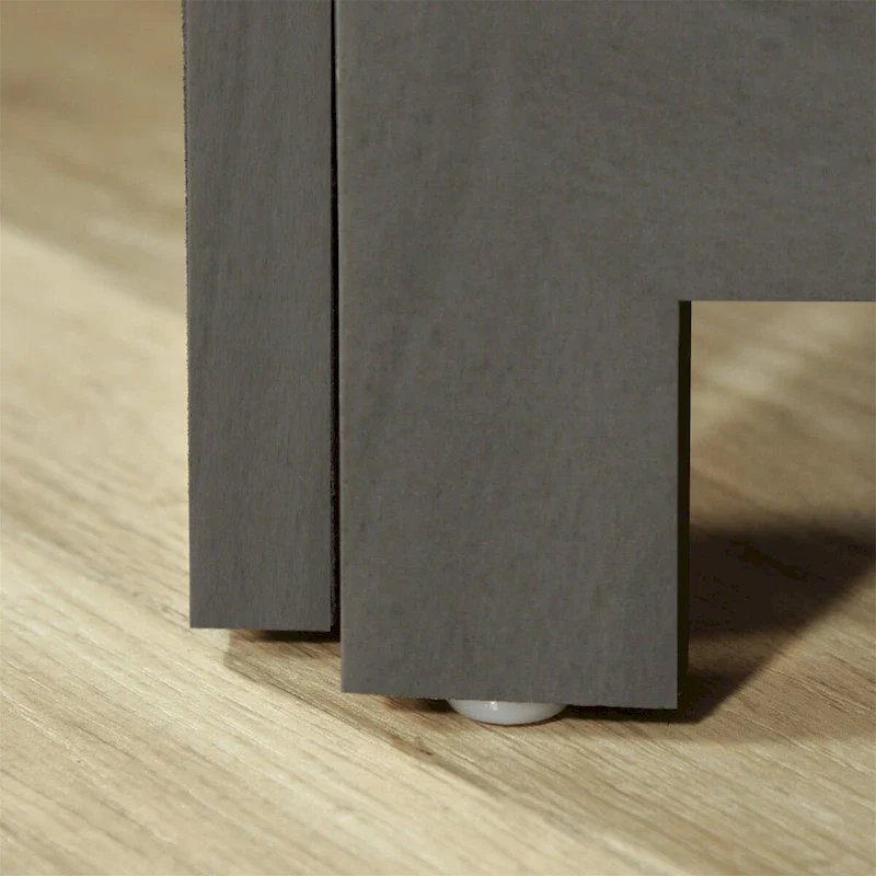 Freestanding Paulownia Wood Privacy Screen Panel