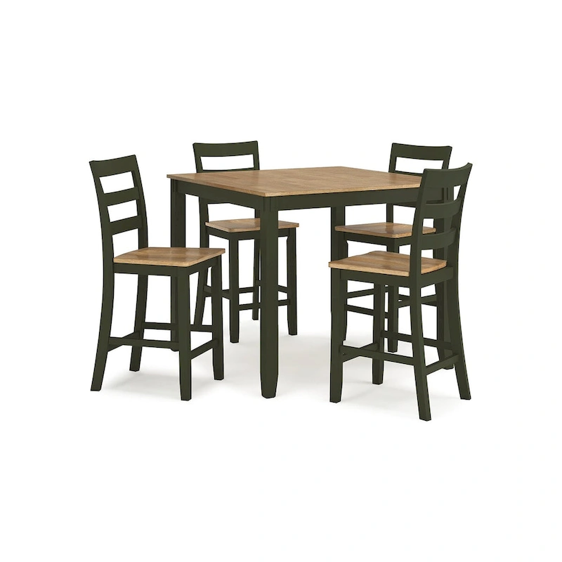 Signature Design by Ashley Gesthaven Counter Height Dining Table and 4 Barstools (Set of 5)