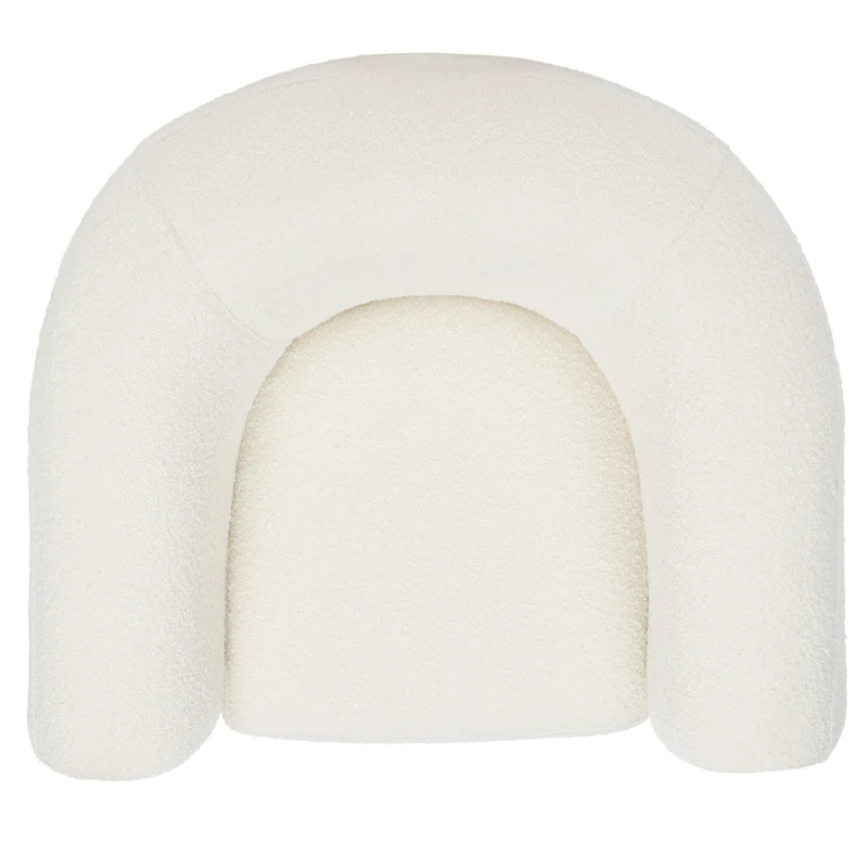 SAFAVIEH Couture Yauheniya Barrel Back Accent Chair - 38 In. W x 34 In. D x 28 In. H - 38Wx34Dx28H