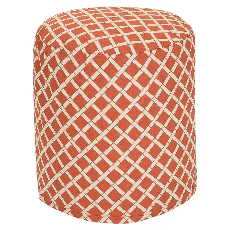 Majestic Home Goods,Pouf Bamboo Burnt
