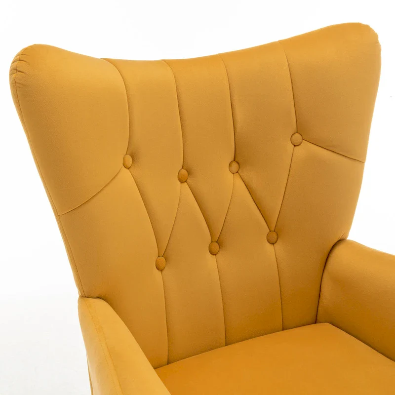 Mid Century Wingback Upholstered Accent Chair