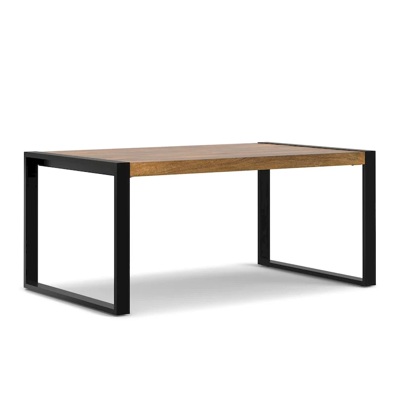 66 x 40 Inch Rectangle Modern Industrial Dining Table