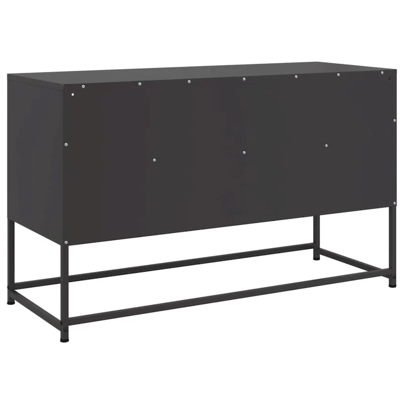 vidaXL TV Stand Entertainment Center Media Unit Living Room Furniture Steel - 15.4 x 39.6 x 23.8