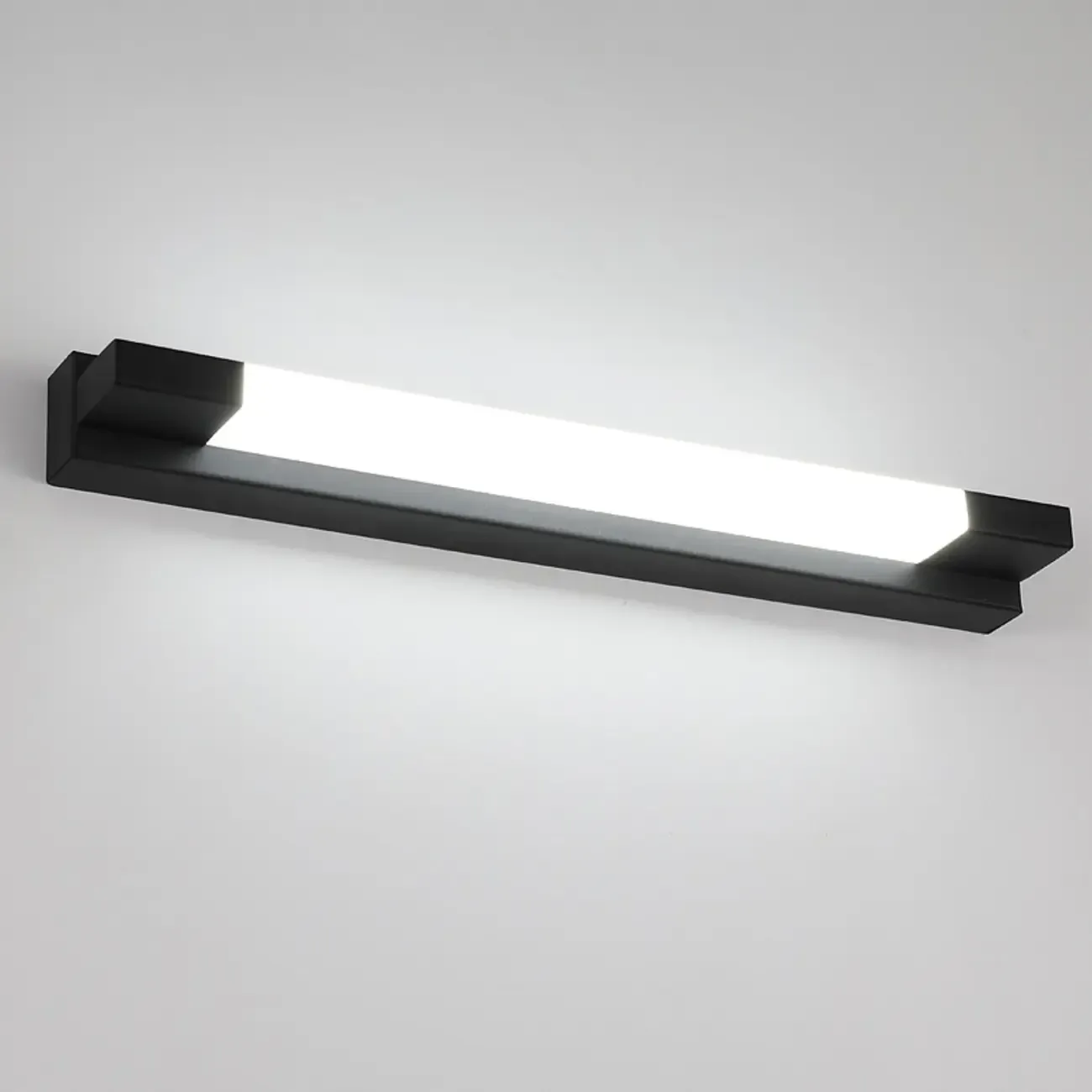 Modern Black LED Dimmable Vanity Light with Acrylic Shade