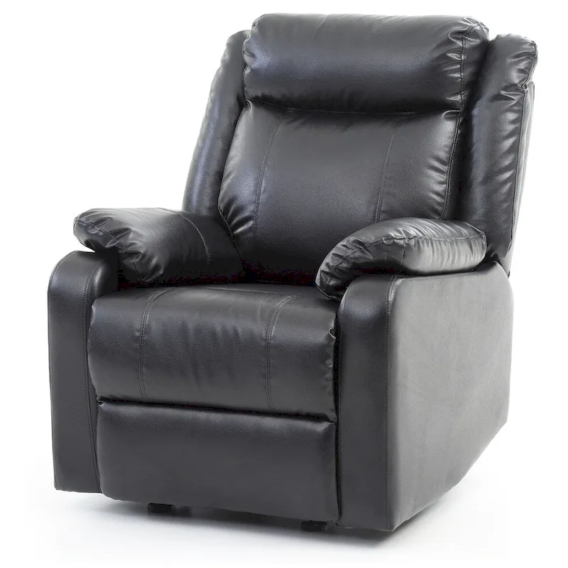 Faux Leather Rocking Recliner, Single Seat