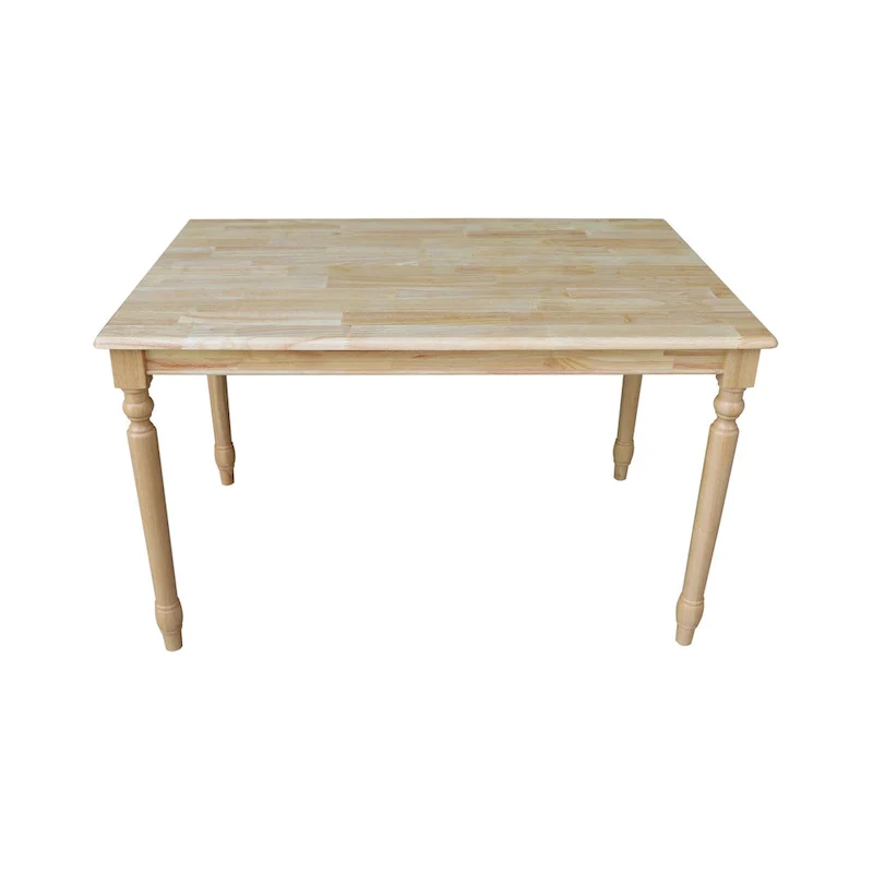 International Concepts Natural Finish Solid Wood Dining Table