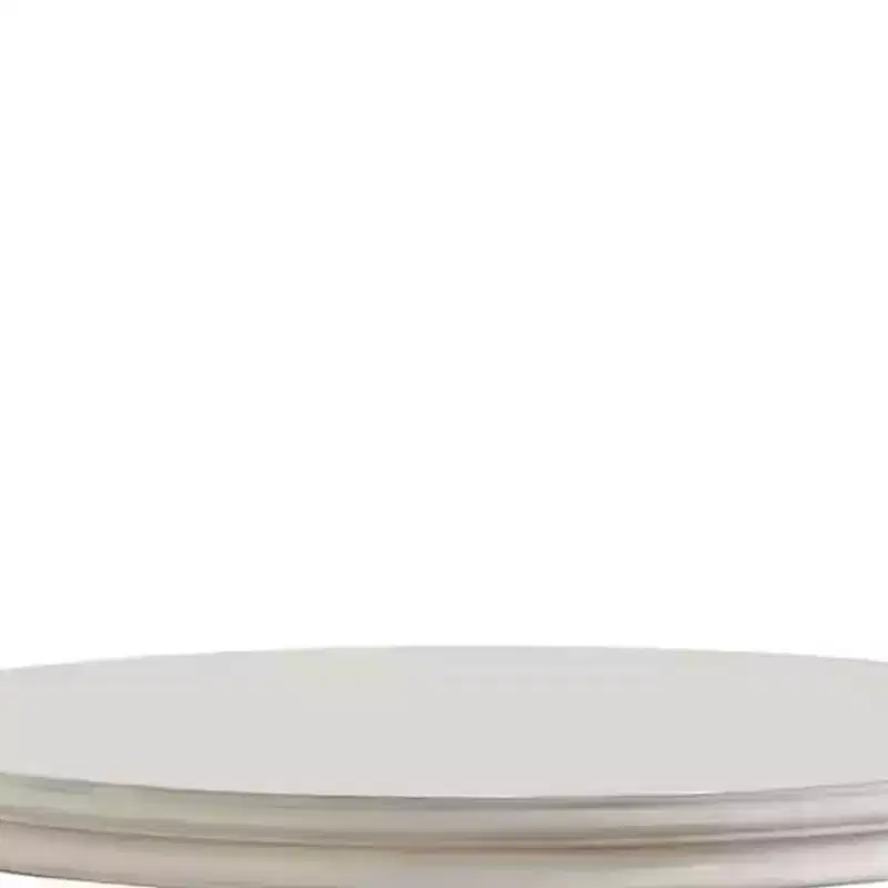 60" Versailles Dining Table PU Bone White Finsih - Acme Furniture