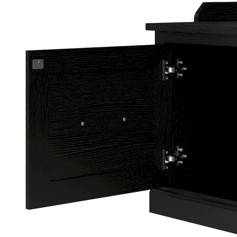 Woodland 40W Entryway Bench and Wall Mounted Shelf by Bush Furniture