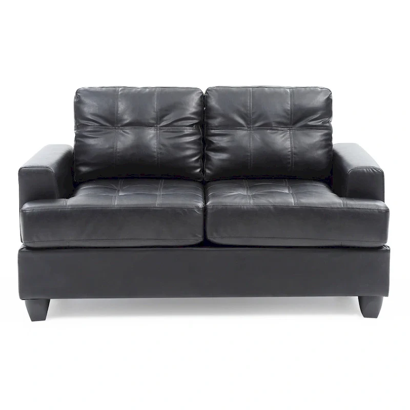 Sandridge Faux Leather Loveseat