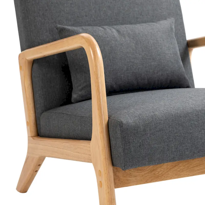 Upholstered Arm Chair with Cution Modern Side Accent Chairs - 25.8