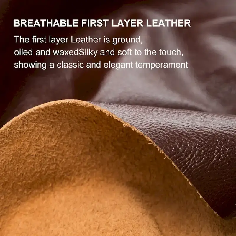 Cow top Leather Wooden Bar Stools