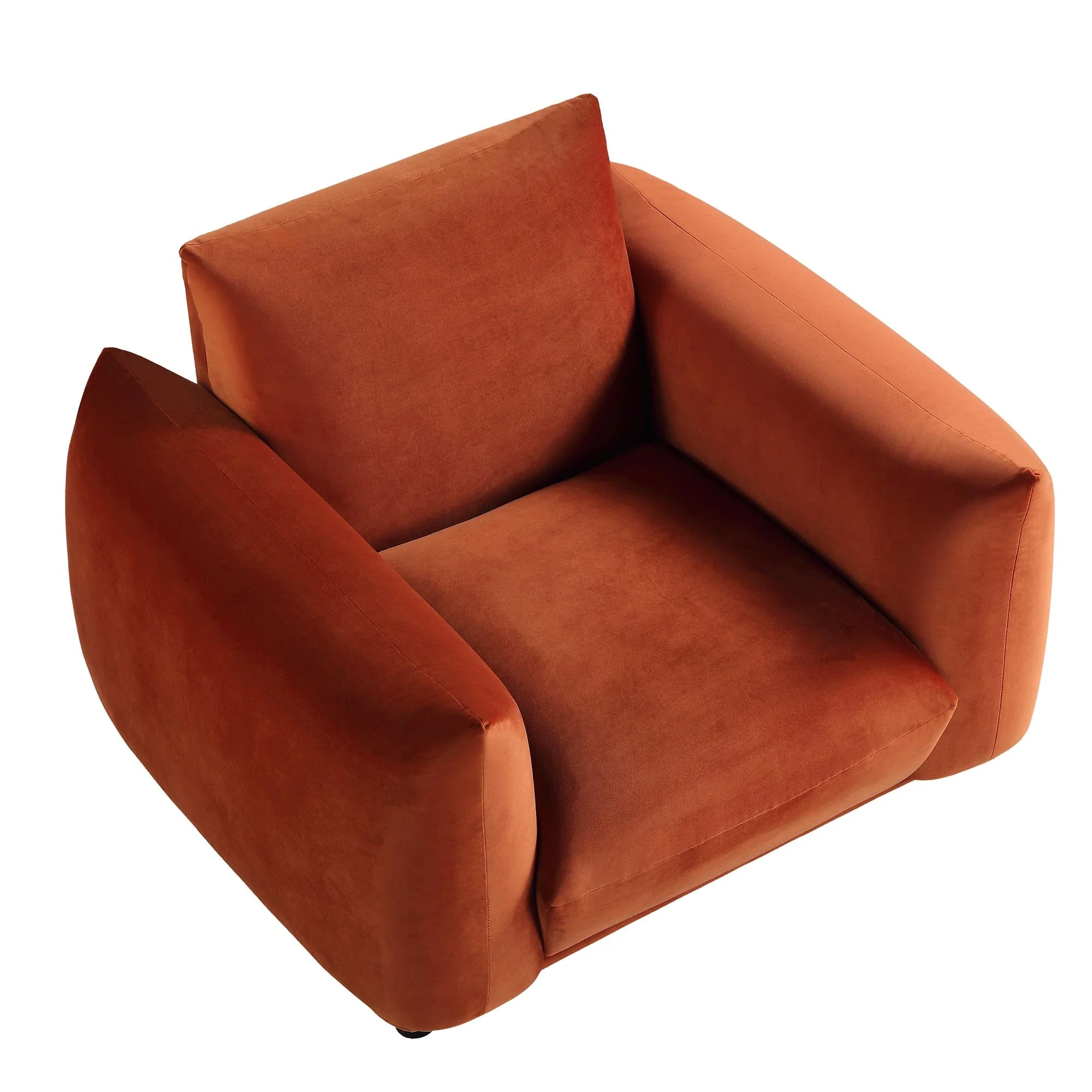 Armchair, Rust Velvet
