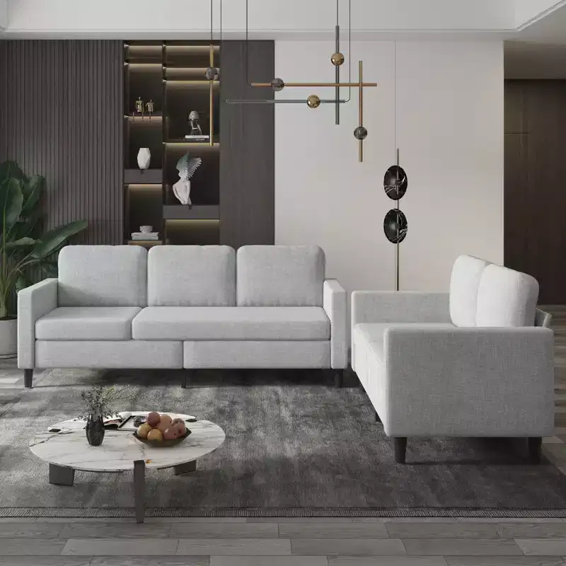 Mjkone Sectional Sofa Couches Set for Living Room 3-Seat Sectional Sofa&Loveseat Sofa