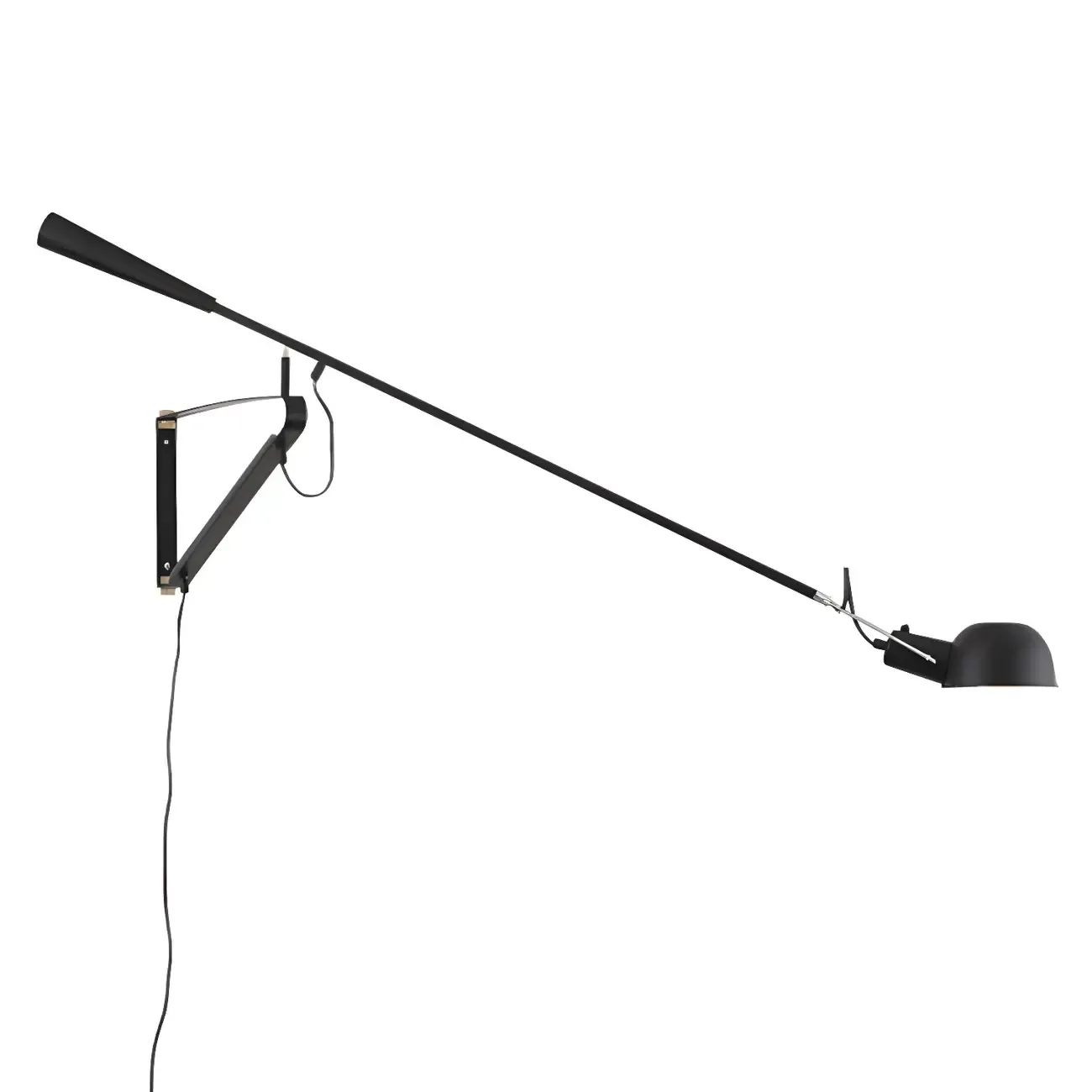 Postmodern Metal Long Swing Arm Wall Light