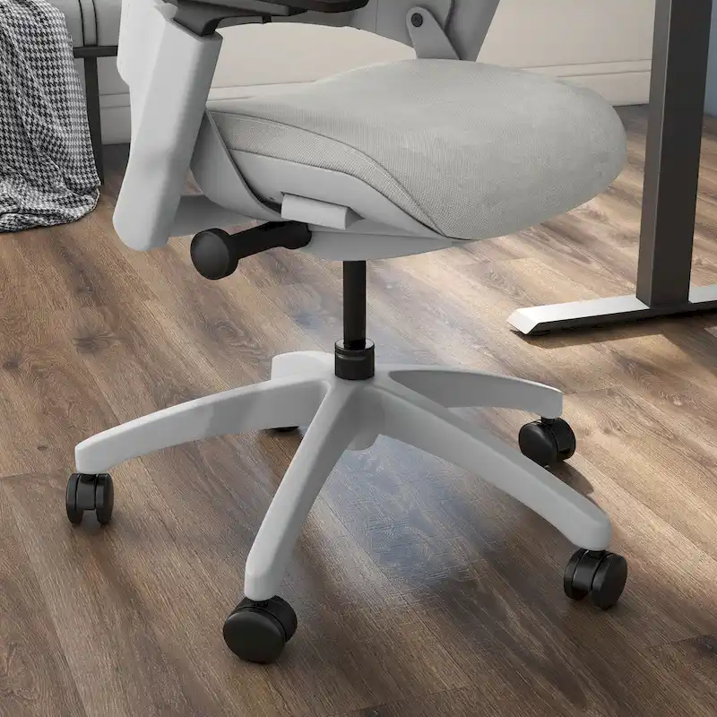 Hudson Modern Grey ANSI-BIFMA Certified Fabric Height Adjustable Office Desk Chair