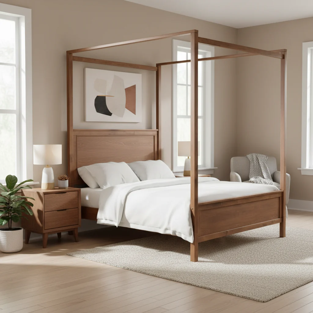 Platform Canopy Bed