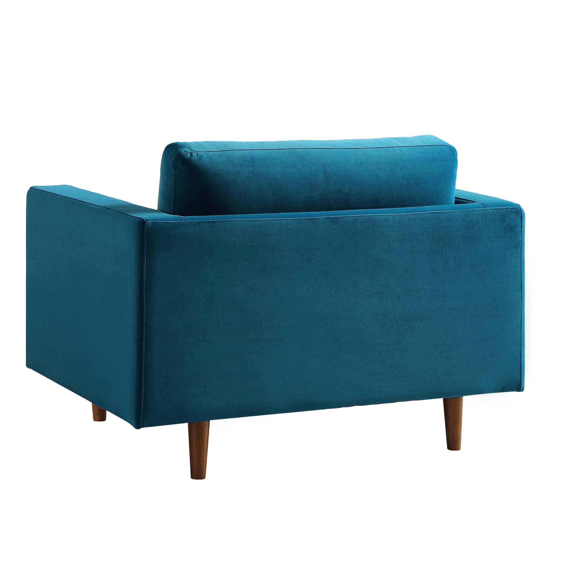 Armchair, Teal Velvet