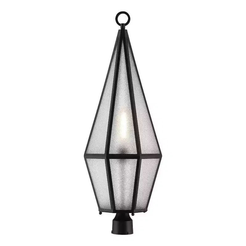 Savoy House Peninsula 1 - Light Post Light in Matte Black