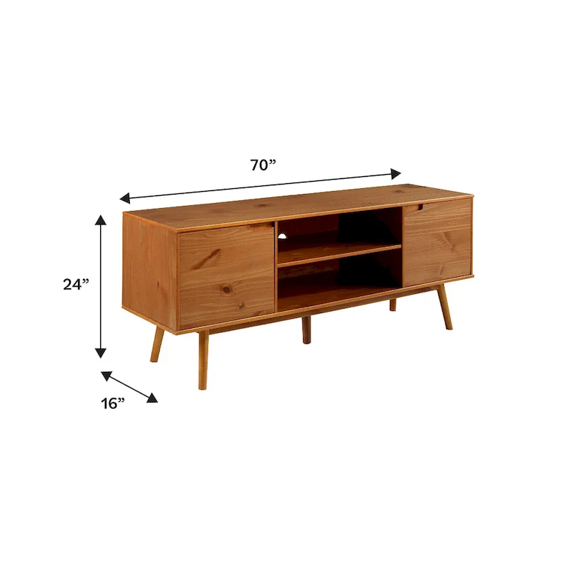 Middlebrook 70-inch Mid-Century Solid Wood TV Stand