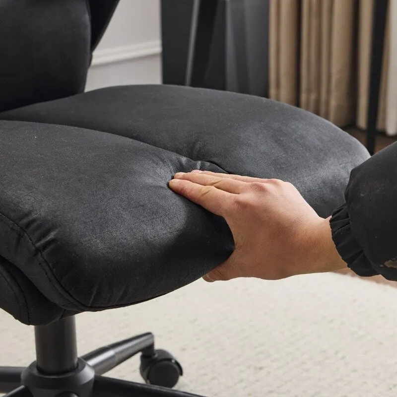 28W Mid-Back Swivel Office Chair Task Chair With Adjustable Arms - N/A