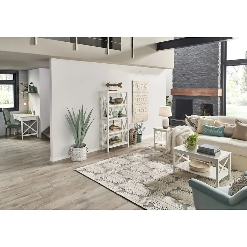 Two-tier Coffee Table with Shelf