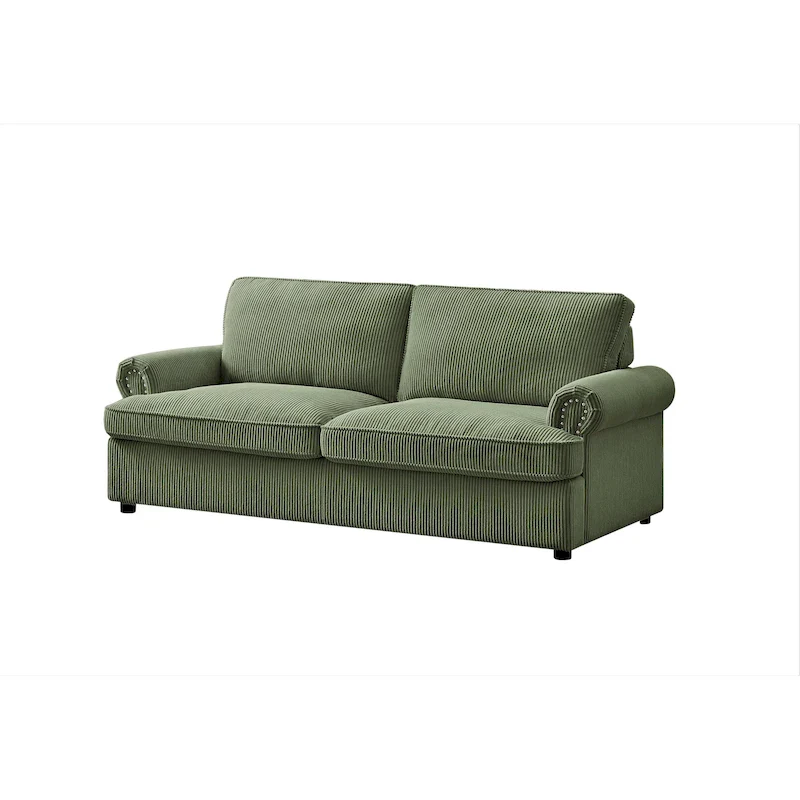 Viviana 76 inch Polyester Round Arm Sleeper Sofa