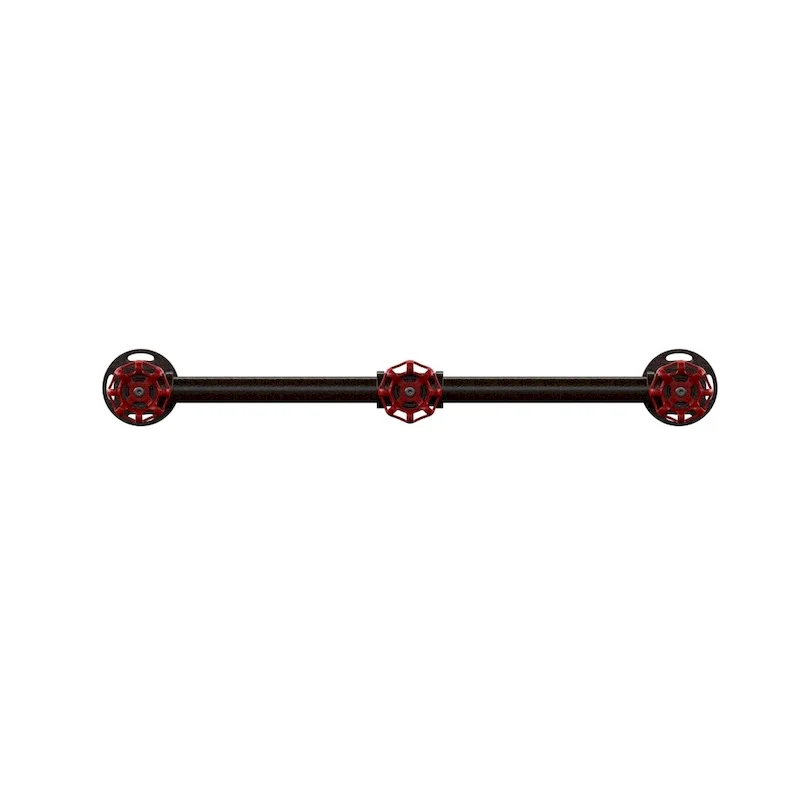 Industrial Sand Black Wall Coat Rack