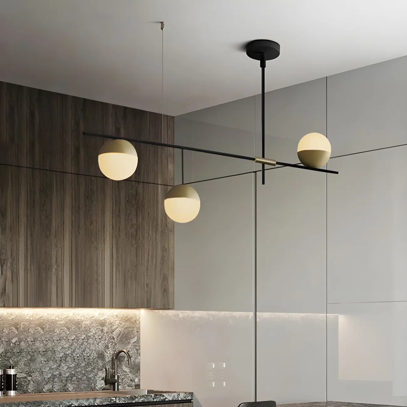 Minimalist Sputnik 9-Light Globe Island Pendant Light for Kitchen