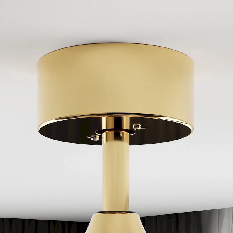 47-Inch Ceiling Fan with Wooden Blades and Dimmable LED Light - Black