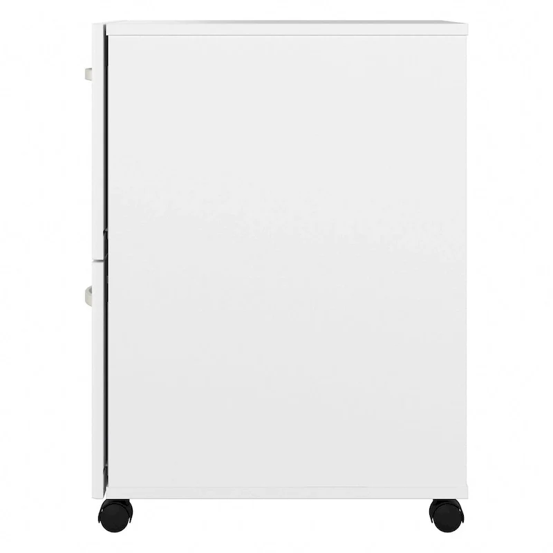 2 Drawer Mobile File Cabinet with Lock and Casters
