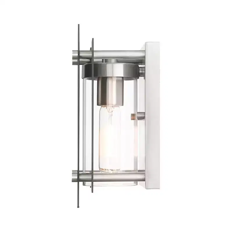 Livex Lighting Utrecht 1 - Light Wall Light in Black/Brushed Nickel