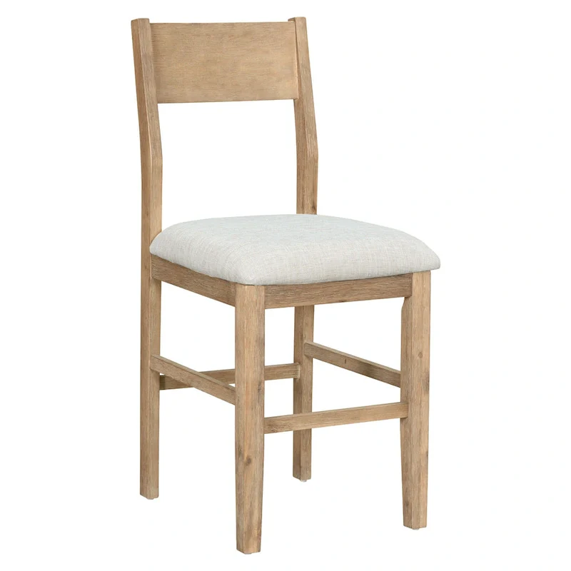 Brown Farmhouse 5-Piece Counter Height Dining Table Set with 4 Chairs