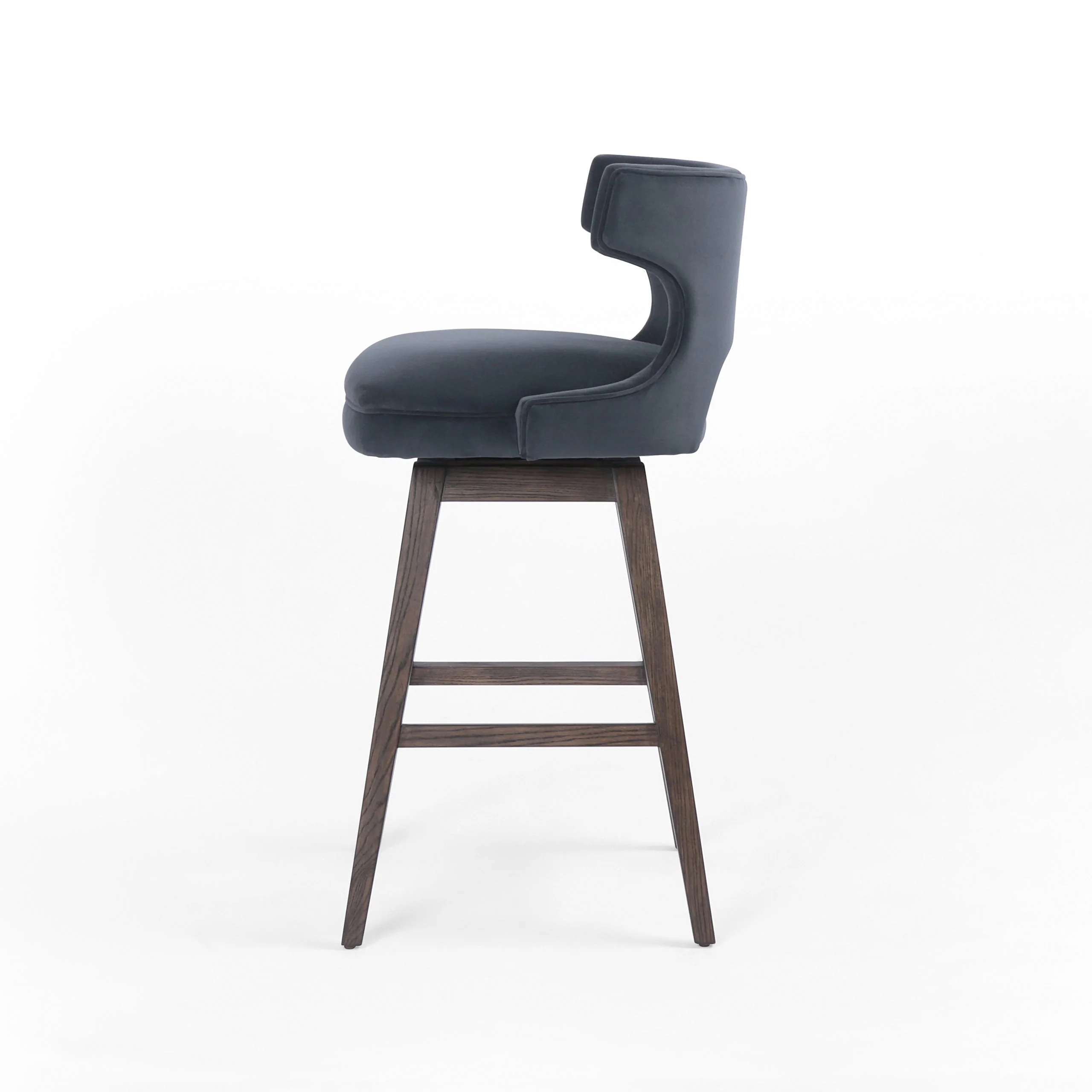 TASK SWIVEL STOOL-MODERN VELVET