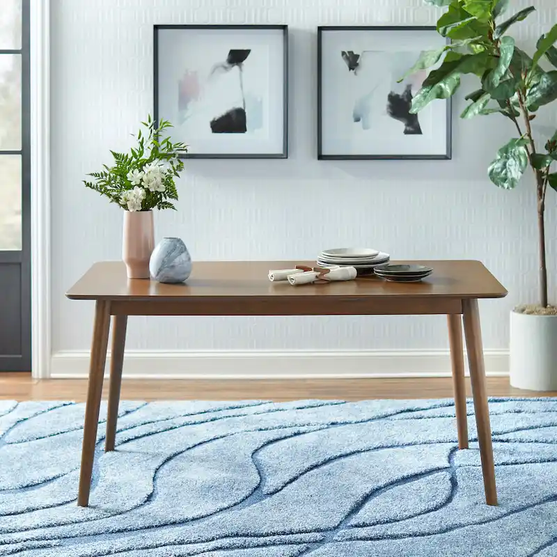 Mid-Century Modern Rectangular Dining Table