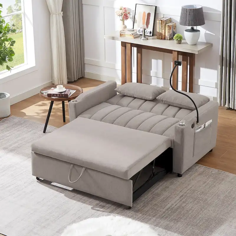 Convertible Loveseat Sofa, Pull Out Sofa Bed