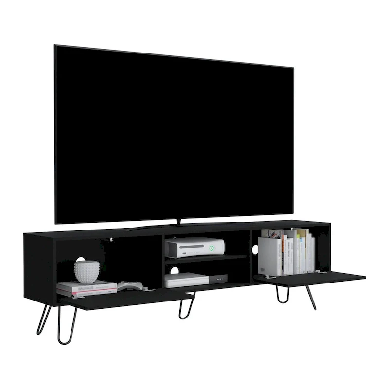 Vassel 2-Cabinet TV Stand Hairpin Legs